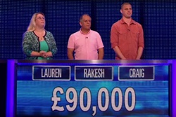 Craig, Rakesh, Lauren played for 90,000 in final chase