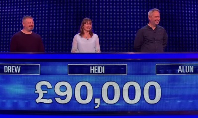 Alun, Heidi, Drew won 90,000 in final chase