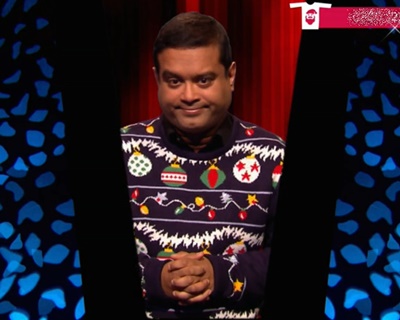Paul Sinha Text Santa 2015 special picture
