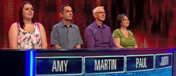 Judith, Paul, Martin, Amy gave 33 correct answers in their cash builders
