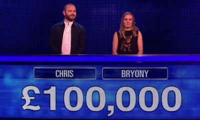 Bryony, Chris played for 100,000 in final chase